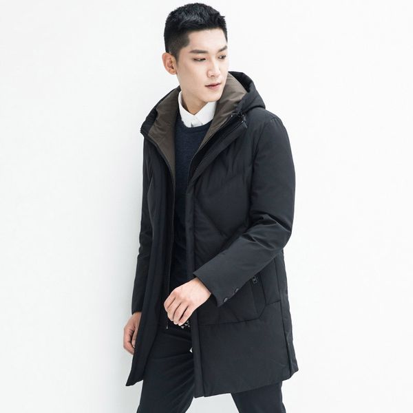 new 2019 autumn winter hooded down coat outerwear men medium long thickening warm jackets plus size, Black
new 2019 autumn winter hooded down coat outerwear men medium long thickening warm jackets plus size, Black