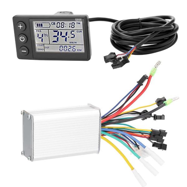electric bike controller 24v-48v/36v-60v 350w brushless e-bike controller with lcd display bicycles scooter s866
electric bike controller 24v-48v/36v-60v 350w brushless e-bike controller with lcd display bicycles scooter s866