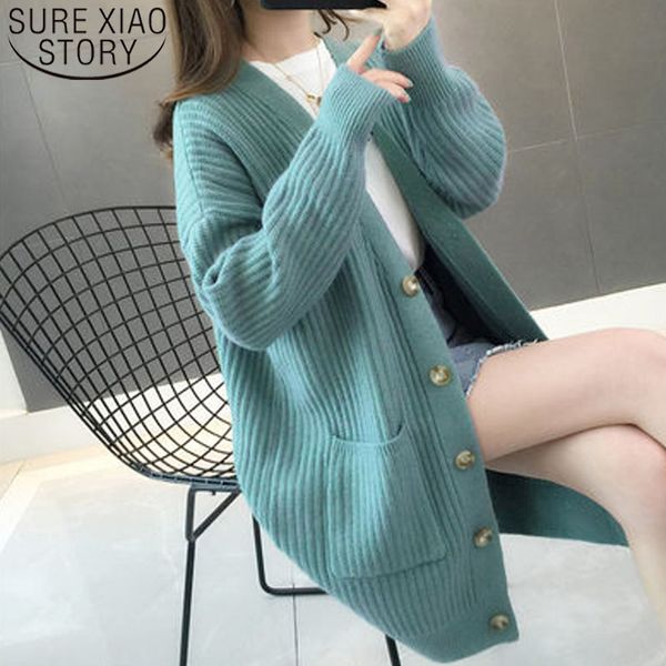 women sweater2019autumn/winter fashion women cardigans long sleeve button sweater casual solid long cardigan 5784 50, White
women sweater2019autumn/winter fashion women cardigans long sleeve button sweater casual solid long cardigan 5784 50, White