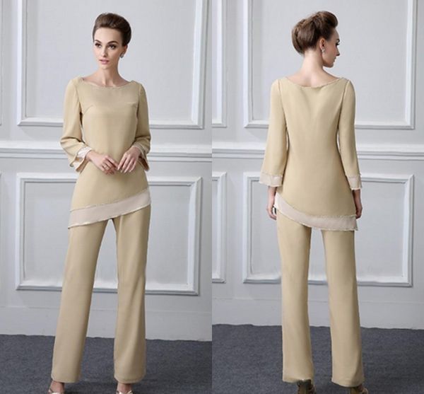 elegant champagne mother of the bride groom pants suit plus size two pieces chiffon scoop neck long sleeves evening formal gowns cheap, Black;red
elegant champagne mother of the bride groom pants suit plus size two pieces chiffon scoop neck long sleeves evening formal gowns cheap, Black;red