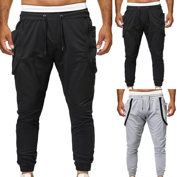 men gym joggers trousers drawstring waist sports fitness long pants sweatpants suitable for running cycling perfect gift for you, Black
men gym joggers trousers drawstring waist sports fitness long pants sweatpants suitable for running cycling perfect gift for you, Black