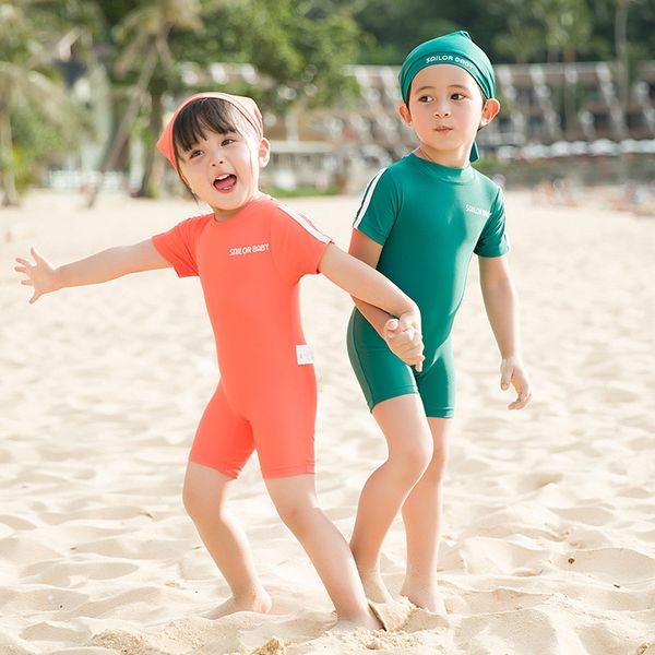 2020 boys and girls baby one-piece swimsuit send swimming cap brothers and sisters suit children's spring swimsuit, White;black
2020 boys and girls baby one-piece swimsuit send swimming cap brothers and sisters suit children's spring swimsuit, White;black