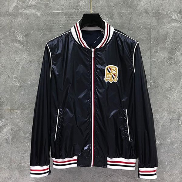 2020 fashion tb brand jacket men slim embroidery cardigans clothing sports baseball uniform spring and autumn casual coat, Black;brown
2020 fashion tb brand jacket men slim embroidery cardigans clothing sports baseball uniform spring and autumn casual coat, Black;brown