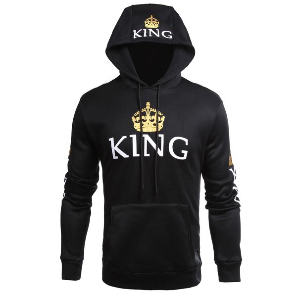 women clothes designer couple hoodies casual hooded queen king printed sweatshirts pullovers, Black
women clothes designer couple hoodies casual hooded queen king printed sweatshirts pullovers, Black