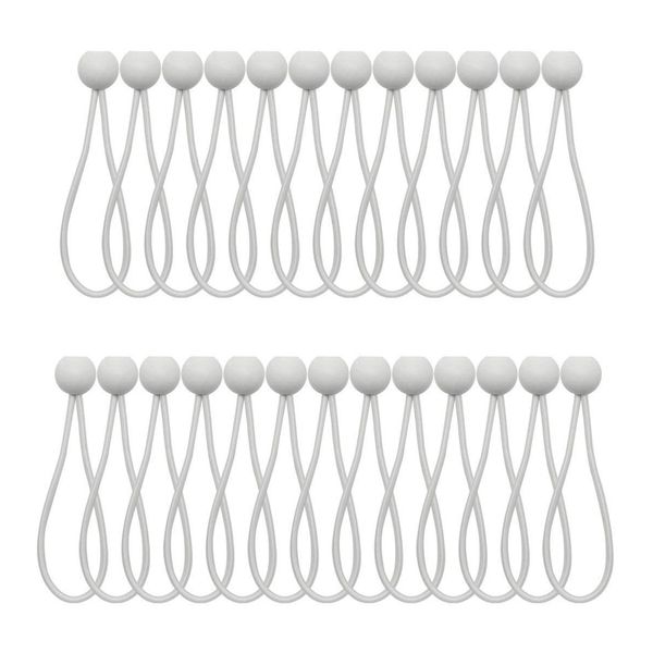 50 pack ball bungee 6 inch white heavyweight 16cm tarp bungee cords 4mm rubber for tents, cargo, holding wire and hoses
50 pack ball bungee 6 inch white heavyweight 16cm tarp bungee cords 4mm rubber for tents, cargo, holding wire and hoses