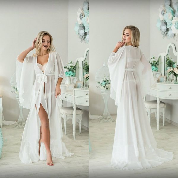 2020 illusion bridal dressing gowns robe nightgown long sleeve bathrobe bridal sleepwear pajamas for wedding spa prom bridesmaid shawel, White;pink
2020 illusion bridal dressing gowns robe nightgown long sleeve bathrobe bridal sleepwear pajamas for wedding spa prom bridesmaid shawel, White;pink