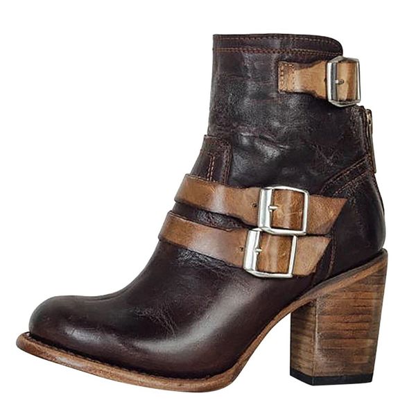sagace fashion women's boots solid wedges round toe large size buckle zipper mid heel basic boots women shoes women high heel, Black
sagace fashion women's boots solid wedges round toe large size buckle zipper mid heel basic boots women shoes women high heel, Black