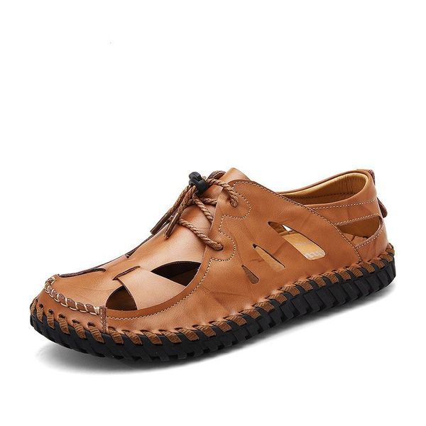 fashion men sandals men's slippers real leather shoes summer beach sandals casual soft men shoes lace up zapatos breathable, Black
fashion men sandals men's slippers real leather shoes summer beach sandals casual soft men shoes lace up zapatos breathable, Black