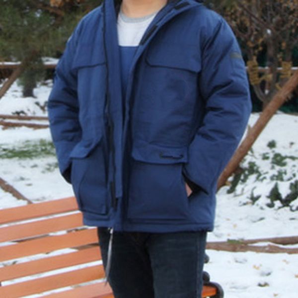 mens designer winter parkas casual thick warm coat breathable coats windbreaker male parka hombre men clothing, Black