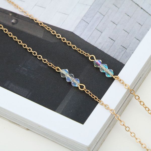 clip bead ab color rhombic crystal bead handmade chain presbyopic presbyopic glasses glasses anti-lost chain, Blue
clip bead ab color rhombic crystal bead handmade chain presbyopic presbyopic glasses glasses anti-lost chain, Blue