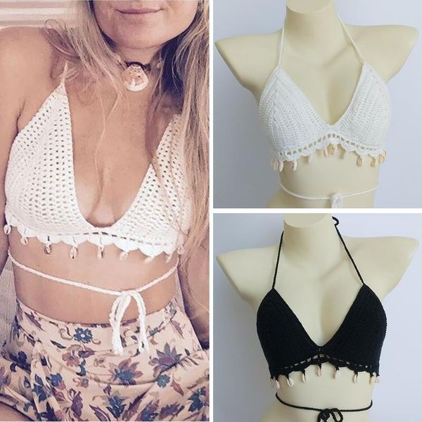 two-piece suits white women's bikini handmade black crochet shell tassel sunbathing beach spa khaki swimsuit bra
two-piece suits white women's bikini handmade black crochet shell tassel sunbathing beach spa khaki swimsuit bra