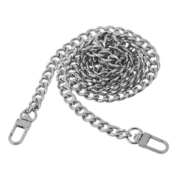 round replacement chain flat for handbag purse or shoulder strapping bag silver 9mm, Black
round replacement chain flat for handbag purse or shoulder strapping bag silver 9mm, Black