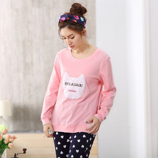 spring women pyjamas 100% cotton long sleeve pajamas set student tracksuit female pyjamas sets night suit sleepwear xxl, Blue;gray
spring women pyjamas 100% cotton long sleeve pajamas set student tracksuit female pyjamas sets night suit sleepwear xxl, Blue;gray