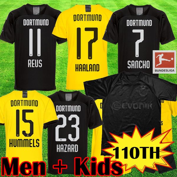 19 20 bvb borussia dortmund haaland soccer jerseys 110 reus sancho 110th football shirt hazard witsel brandt camiseta 2019 2020 kits maillot, Black;yellow
19 20 bvb borussia dortmund haaland soccer jerseys 110 reus sancho 110th football shirt hazard witsel brandt camiseta 2019 2020 kits maillot, Black;yellow