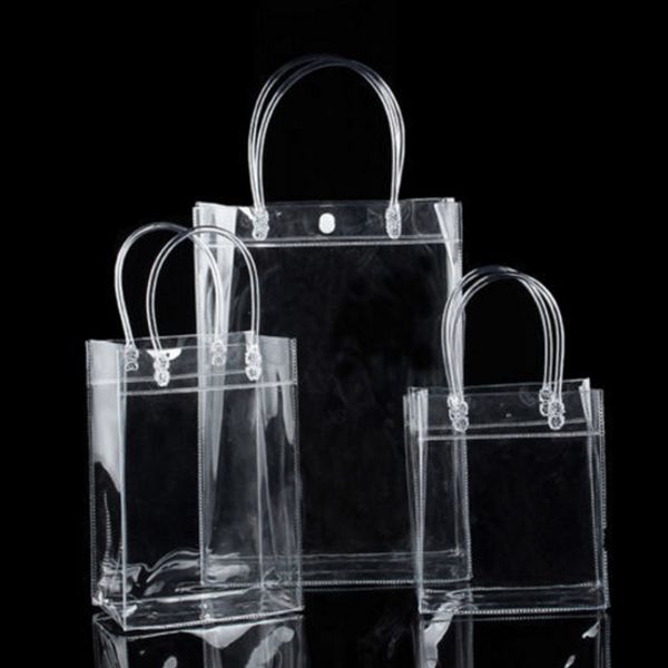 1 piece new clear tote bag pvc transparent shopping bag shoulder handbag casual environmentally storage bags
1 piece new clear tote bag pvc transparent shopping bag shoulder handbag casual environmentally storage bags