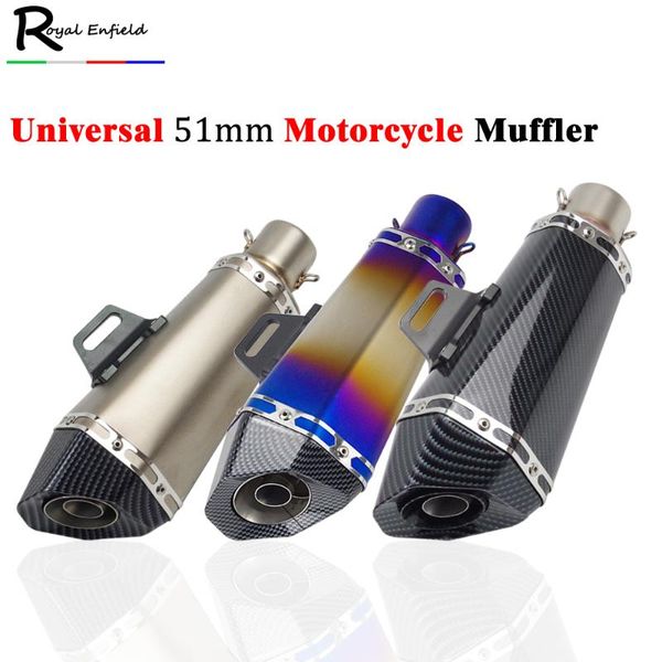universal 51mm motorcycle muffler for r6 r15 nc750x gsr 600 cbr250r fz1 fz07 fz8 fz6r mt09 mt07 exhaust pipe with db killer
universal 51mm motorcycle muffler for r6 r15 nc750x gsr 600 cbr250r fz1 fz07 fz8 fz6r mt09 mt07 exhaust pipe with db killer