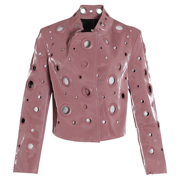 new metal circle rivet europe and the united states in the autumn of locomotive rock short jacket short coat, Black;brown
new metal circle rivet europe and the united states in the autumn of locomotive rock short jacket short coat, Black;brown