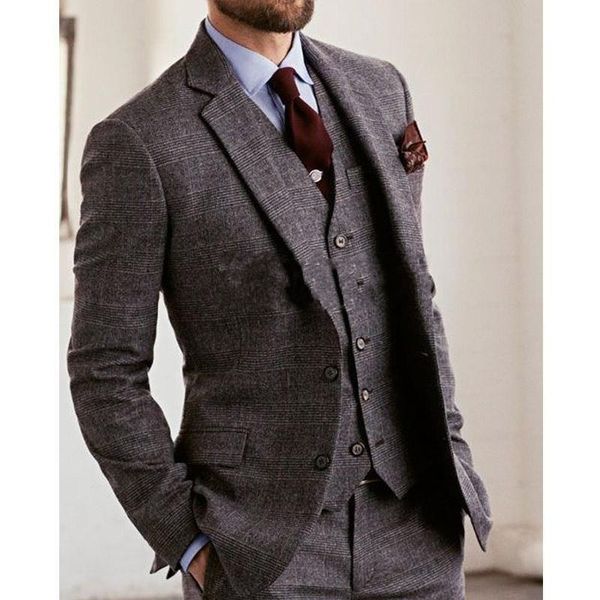 winter fashion grey plaid tweed groom tuxedos notch lapel two button men wedding tuxedos men dinner party suit(jacket+pants+tie+vest) 2760, Black;gray
winter fashion grey plaid tweed groom tuxedos notch lapel two button men wedding tuxedos men dinner party suit(jacket+pants+tie+vest) 2760, Black;gray