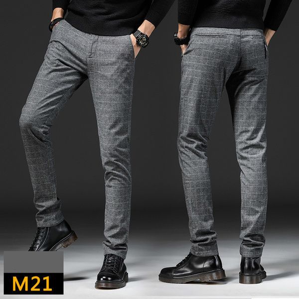 men's pants plaid casual men 2021 autumn fashion suit gray black straight trousers male streetwear pantalon hombre
men's pants plaid casual men 2021 autumn fashion suit gray black straight trousers male streetwear pantalon hombre