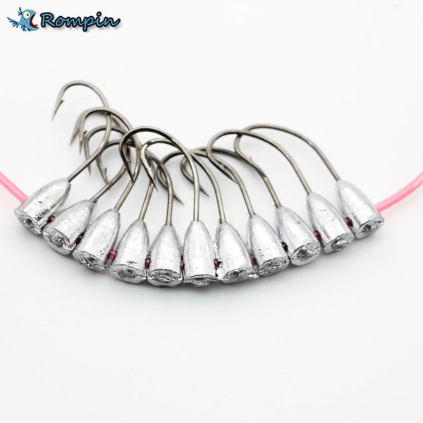 rompin 11pcs/bag upturned hook overturned lead fishing hooks grass carp carassius auratus barbed fishing hook jig head stand
rompin 11pcs/bag upturned hook overturned lead fishing hooks grass carp carassius auratus barbed fishing hook jig head stand