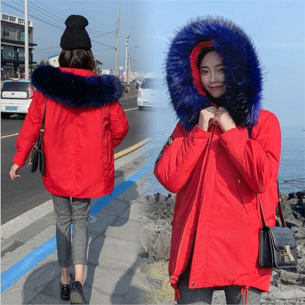 winter new women's coat fashion super large fur collar hooded thick cotton coat women's long section loose warm cotton clothing, Black
winter new women's coat fashion super large fur collar hooded thick cotton coat women's long section loose warm cotton clothing, Black