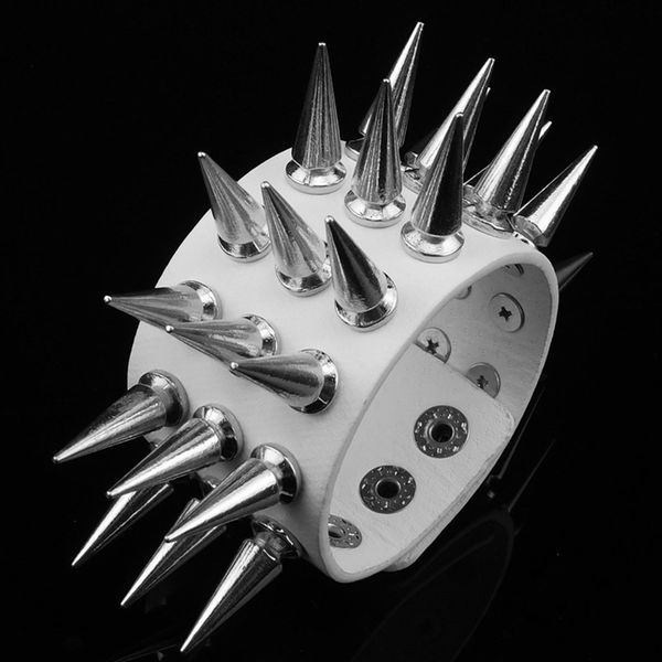 bangle punk rock long rivet white bracelet wide bangles men women vintage gothic hip hop pulseras gold, Black
bangle punk rock long rivet white bracelet wide bangles men women vintage gothic hip hop pulseras gold, Black