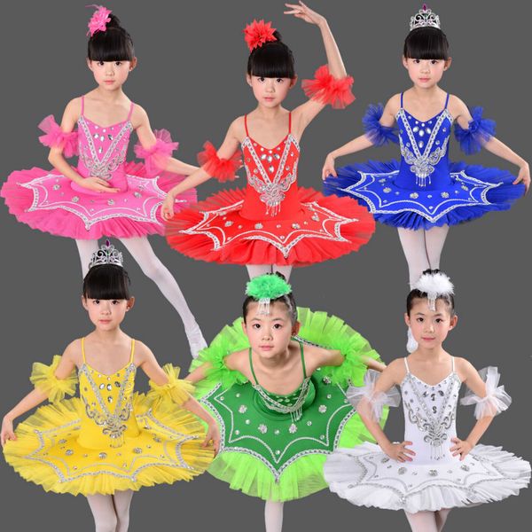 stage wear kids sequined white swan lake ballet dance dress professional tutu costumes girls party performance, Black;red
stage wear kids sequined white swan lake ballet dance dress professional tutu costumes girls party performance, Black;red