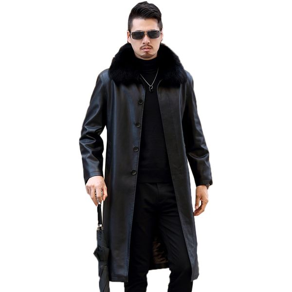 genuine leather jacket fur coats men winter 2018 plus size 5xl male split leather overcoat warm thicken long parka mujer :lx2581, Black
genuine leather jacket fur coats men winter 2018 plus size 5xl male split leather overcoat warm thicken long parka mujer :lx2581, Black