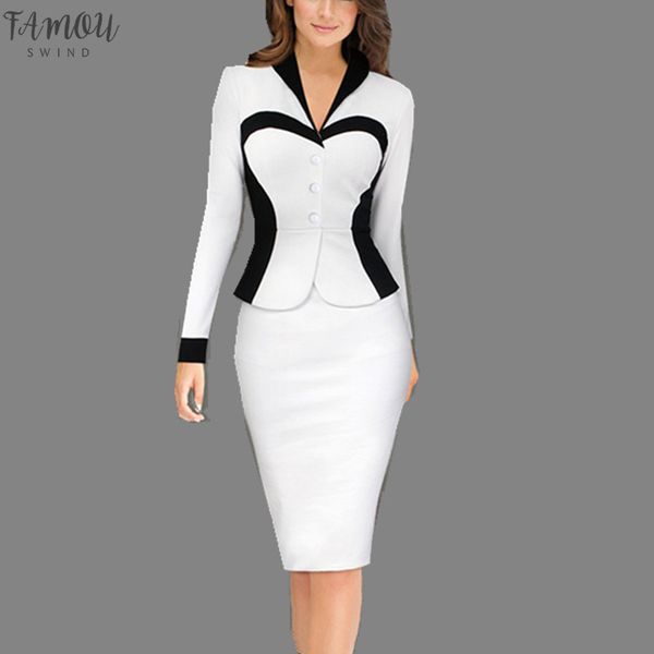 work office dress spring full sleeve elegant v neck midi fake 2 piece women vestido vestiti donna pencil dress pink 2xl sl0729, Black;gray
work office dress spring full sleeve elegant v neck midi fake 2 piece women vestido vestiti donna pencil dress pink 2xl sl0729, Black;gray