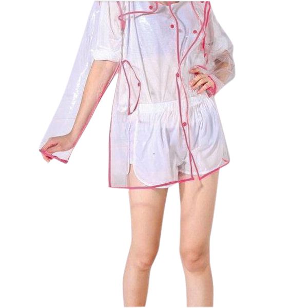 fashion women's transparent eva raincoat outdoor travel waterproof rain coat rose red 100cm
fashion women's transparent eva raincoat outdoor travel waterproof rain coat rose red 100cm