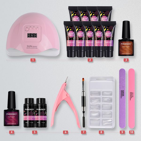 nail extension set for polygel kit 80w uv led lamp quick building for nail hard jelly builder gel poly gel kit manicure set
nail extension set for polygel kit 80w uv led lamp quick building for nail hard jelly builder gel poly gel kit manicure set