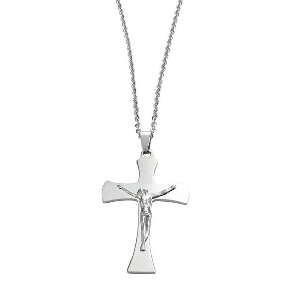 europe and america creative-titanium steel pendant stainless steel hang tag charm pendant crucifix, Silver
europe and america creative-titanium steel pendant stainless steel hang tag charm pendant crucifix, Silver