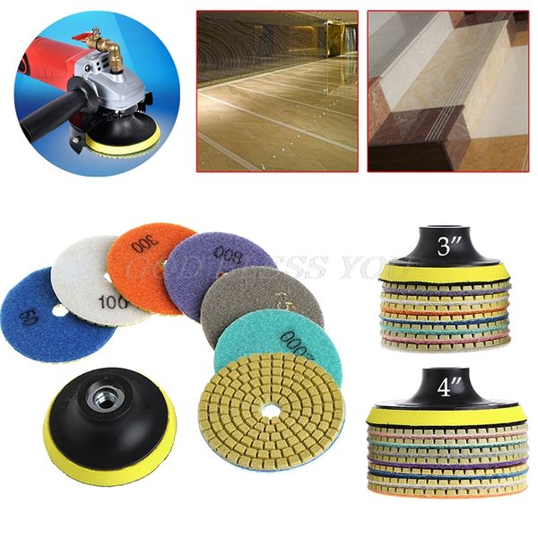 8pcs 3"/4" diamond polishing pads granite marble concrete stone grinding discs drop shipping
8pcs 3"/4" diamond polishing pads granite marble concrete stone grinding discs drop shipping