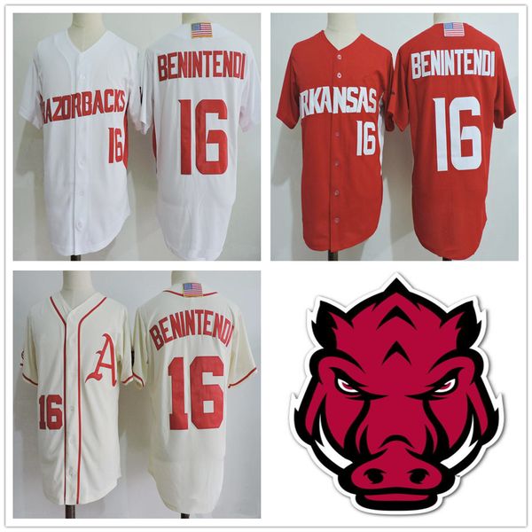 ncaa arkansas college #16 andrew benintendi baseball jerseys red white cream stitched andrew benintendi university jersey shirt, Black
ncaa arkansas college #16 andrew benintendi baseball jerseys red white cream stitched andrew benintendi university jersey shirt, Black