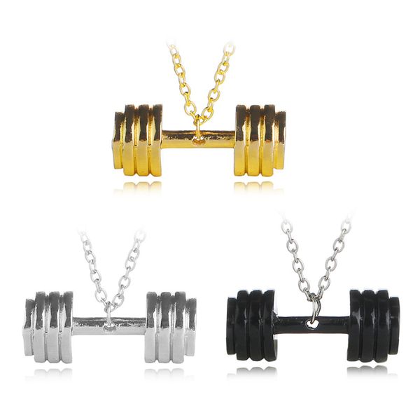 sports fitness necklace 3 colors fashion barbell pendant girls jewelry for sisters beautiful gifts, Silver
sports fitness necklace 3 colors fashion barbell pendant girls jewelry for sisters beautiful gifts, Silver