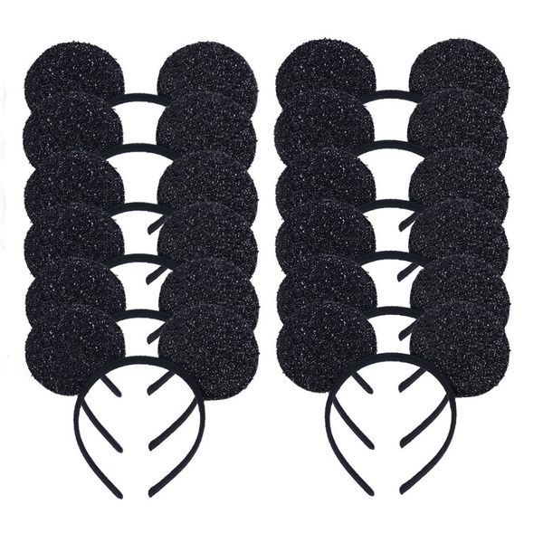 12pcs hair accessorie black glitter mouse ears headband for birthday party halloween costume ornament (12 black sequin
12pcs hair accessorie black glitter mouse ears headband for birthday party halloween costume ornament (12 black sequin