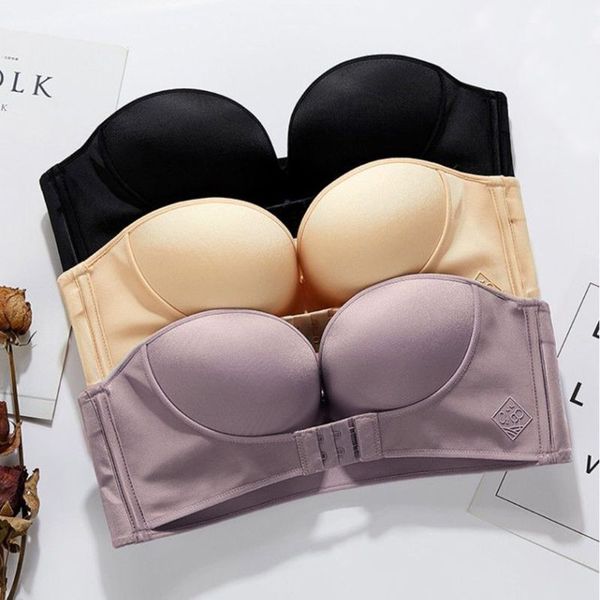 women wireless strapless bra invisible bras push up lingerie for wedding dress 831a, Red;black
women wireless strapless bra invisible bras push up lingerie for wedding dress 831a, Red;black