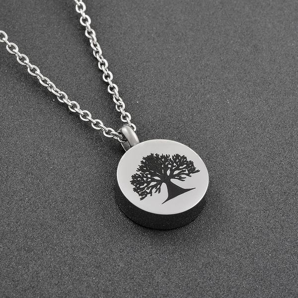 new z809 never fade round shape 316l stainless steel cremation ashes jewelry with engraving tree of life memorial urn necklace, Silver
new z809 never fade round shape 316l stainless steel cremation ashes jewelry with engraving tree of life memorial urn necklace, Silver