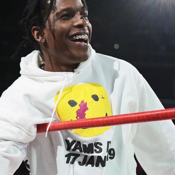 asap rocky joint yellow round face letter printed hooded sweatshirt classic simple pullover street sweater hoodies outwear hfhlwy077, Black
asap rocky joint yellow round face letter printed hooded sweatshirt classic simple pullover street sweater hoodies outwear hfhlwy077, Black