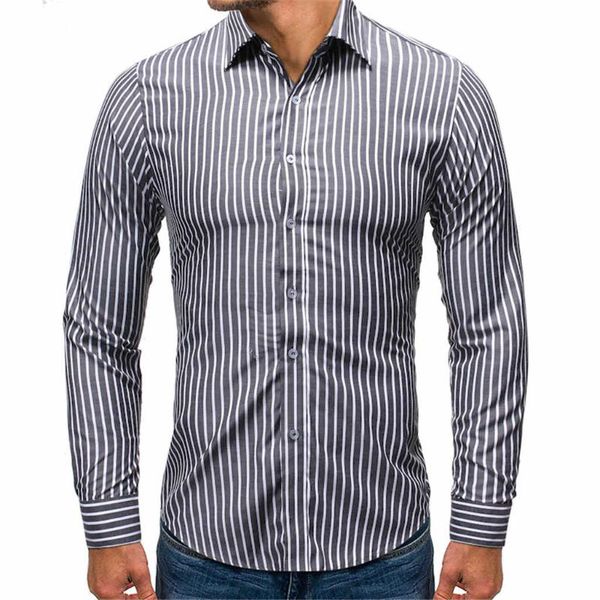 kancoold men casual shirt stripe turn-down collar men's shirt autumn winter fashion long-sleeved business casual slim fit, White;black
kancoold men casual shirt stripe turn-down collar men's shirt autumn winter fashion long-sleeved business casual slim fit, White;black