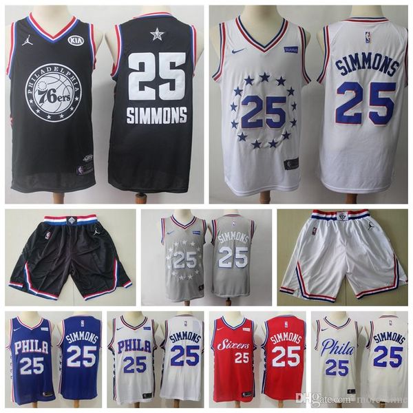 2019 philadelphia 76ers ben 25 simmons basketball jerseys stitched embroidery new city edition 25 simmons all-star basketball shorts, Black
2019 philadelphia 76ers ben 25 simmons basketball jerseys stitched embroidery new city edition 25 simmons all-star basketball shorts, Black