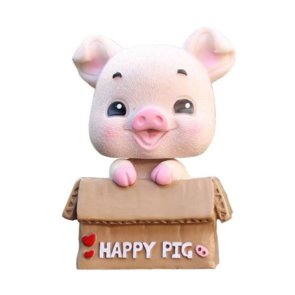 car interior decoration home desk nodding cute little pig doll ornaments car pig shaking head resin
car interior decoration home desk nodding cute little pig doll ornaments car pig shaking head resin