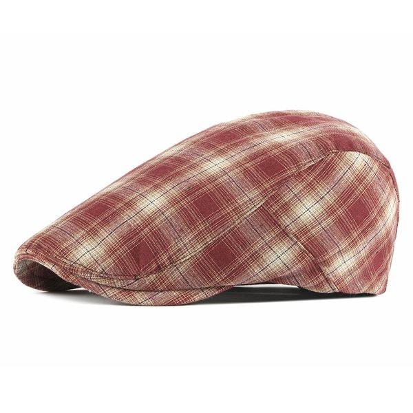 spring and summer thin beret men's casual peaked cap women checked british retro forward hat, Blue;gray
spring and summer thin beret men's casual peaked cap women checked british retro forward hat, Blue;gray