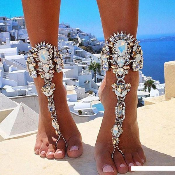 women crystal luxury statement anklets with adjustable chain beach accessories summer anklet chain gift for love, Red;blue
women crystal luxury statement anklets with adjustable chain beach accessories summer anklet chain gift for love, Red;blue
