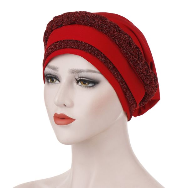 2019 women muslim cap frontal cross bonnet turban hat chemo cap head scarf headwrap lady headwear head wrap hair accessories, Blue;gray
2019 women muslim cap frontal cross bonnet turban hat chemo cap head scarf headwrap lady headwear head wrap hair accessories, Blue;gray