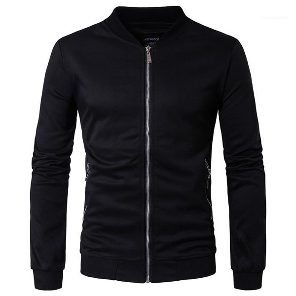 color collar hommes slim sweater british trend hoodies autumn winter mens designer zipper cardigan fashion solid, Black
color collar hommes slim sweater british trend hoodies autumn winter mens designer zipper cardigan fashion solid, Black
