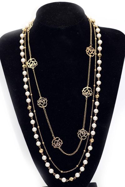 autumn and winter wool chain multi-layer pearl rose piece clothing decoration wool chain item jewelry batch, Silver
autumn and winter wool chain multi-layer pearl rose piece clothing decoration wool chain item jewelry batch, Silver