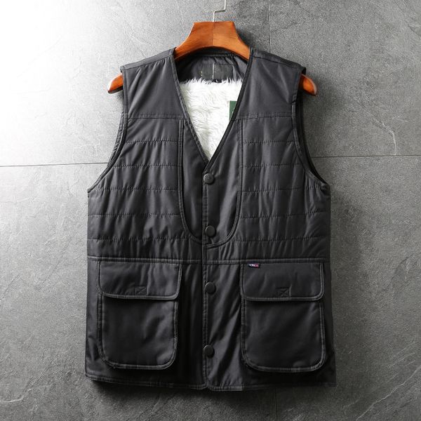 good qualityautumn and winter men's add velvet add cotton work vest single breasted vest plus size solid color warm coat tb3859, Black;white
good qualityautumn and winter men's add velvet add cotton work vest single breasted vest plus size solid color warm coat tb3859, Black;white