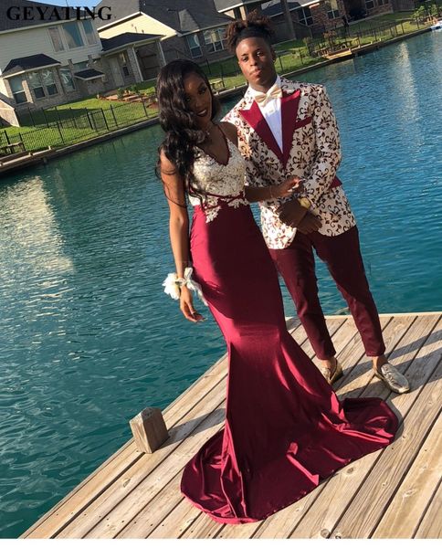 spaghetti straps mermaid burgundy prom dresses long 2019 elegant plus size african formal party gowns graduation gala dress, Black
spaghetti straps mermaid burgundy prom dresses long 2019 elegant plus size african formal party gowns graduation gala dress, Black