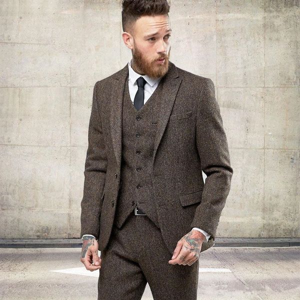 new custom tweed wool men suits winter formal skinny wedding tuxedos gentle modern blazer 3 piece men suits(jacket +pants+vest) 689, Black;gray
new custom tweed wool men suits winter formal skinny wedding tuxedos gentle modern blazer 3 piece men suits(jacket +pants+vest) 689, Black;gray